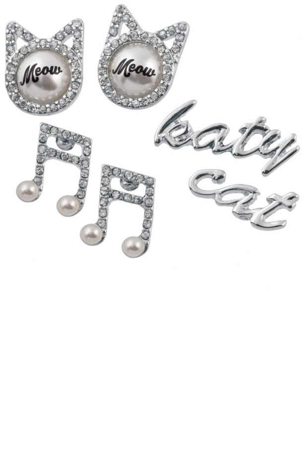 Katy Perry Kitten Cat Diamante Earrings