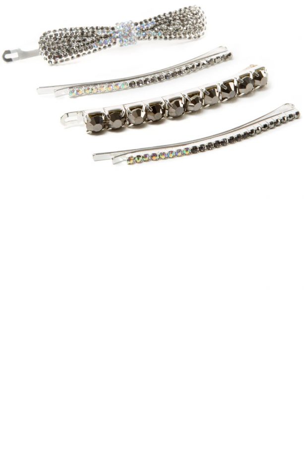 Katy Perry Kitten Silver Hair Barrettes