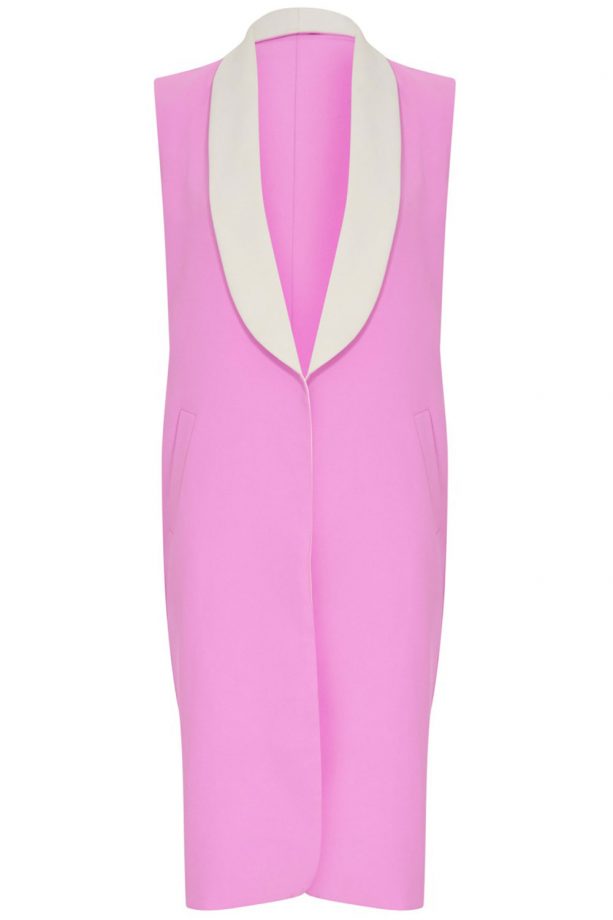 PrettyLittleThing Pink Longline Waistcoat Jacket, £45