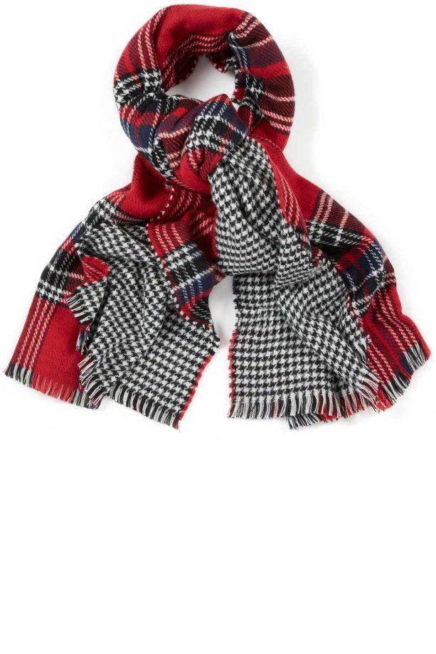 Primark Reversable Check Dogtooth Scarf, £6