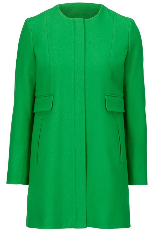 Very Definitions Collarless Zip Front Coat, £75