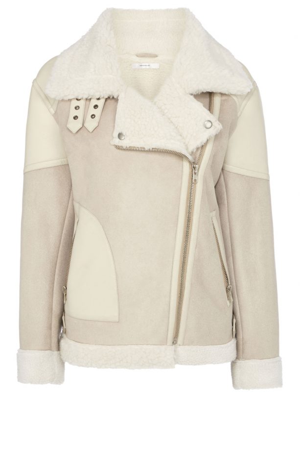 Warehouse Beige Shearling Jacket, £95