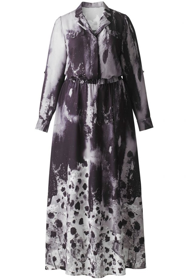 LOOK For Simply Be Printed Shirt Style Maxi Dress, £60