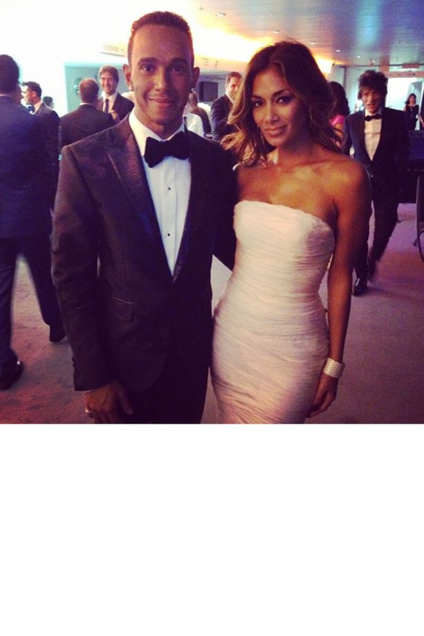 Lewis Hamilton And Nicole Scherzinger Arrive At The GQ Men Of The Year Awards, 2014