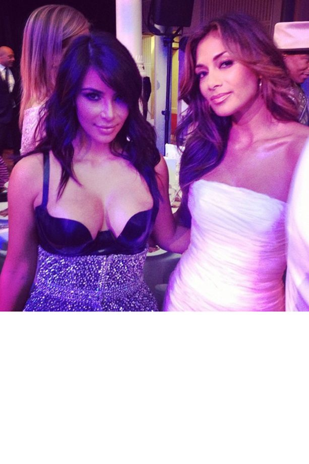 Kim Kardashian And Nicole Scherzinger Stop For A Snap At The GQ Men Of The Year Awards, 2014
