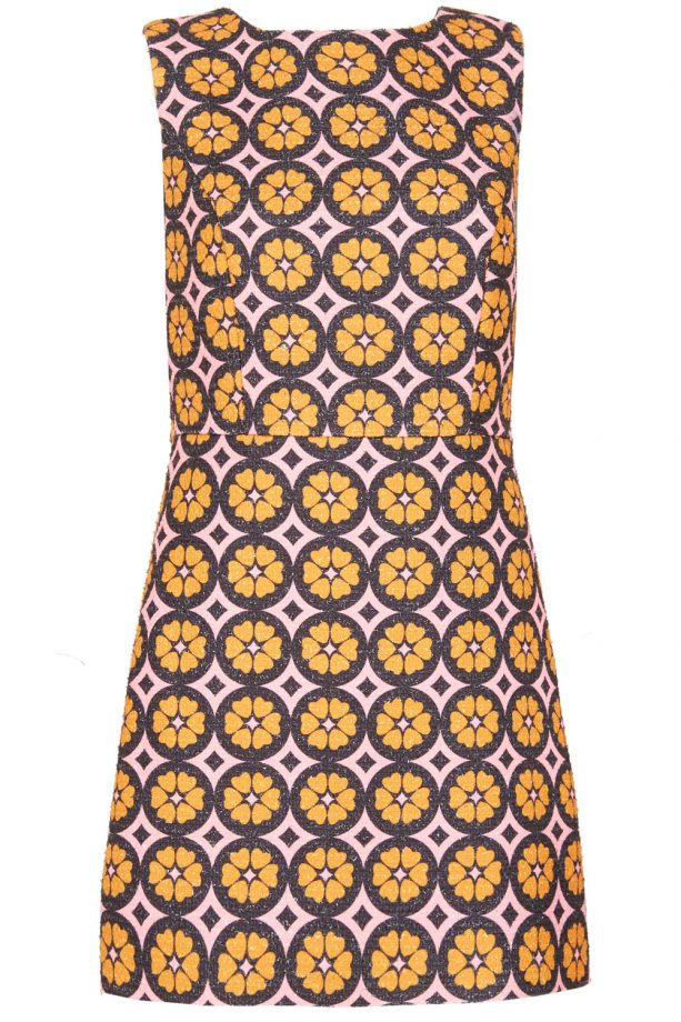 Millie Mackintosh Collection Patterned Orange Shift Dress, £90