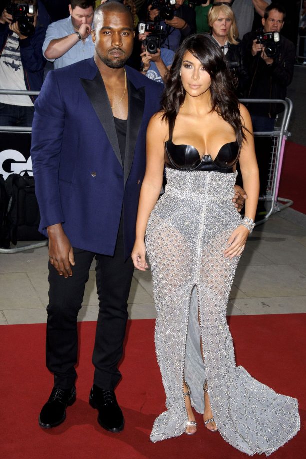 Kim Kardashian And Kanye West Hit The GQ Men Of The Year Awards, 2014