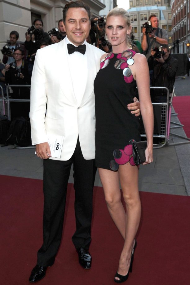 David Walliams And Lara Stone At The GQ Men Of The Year Awards, 2014