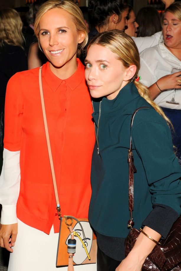 Tory Burch And Mary-Kate Olsen At The Cherche Midi Opening During New York Fashion Week, 2014