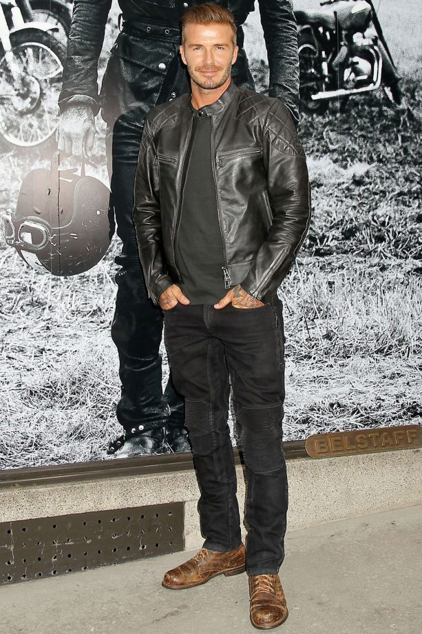 David Beckham At The Belstaff Celebrates The Launch Of 'Off Road, David Beckham Photography' By Peter Lindbergh During New York Fashion Week, 2014