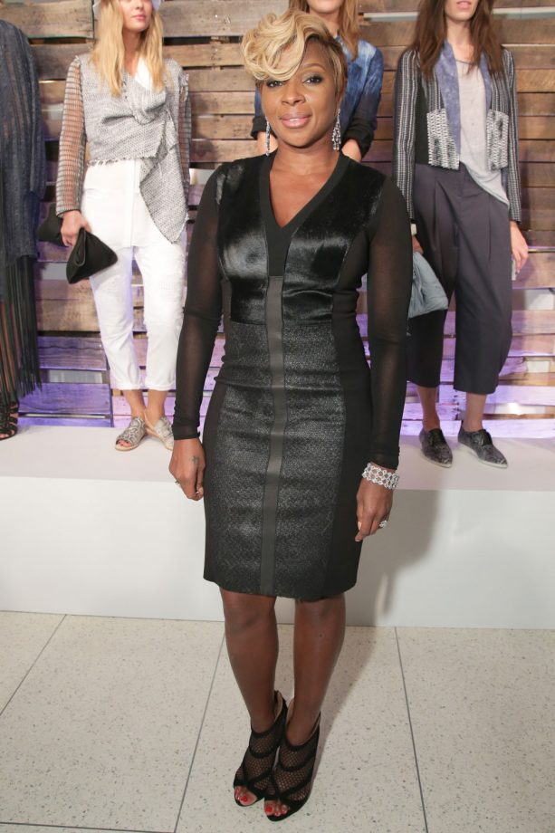 Mary J Blige At The Elie Tahari Show During New York Fashion Week, 2014