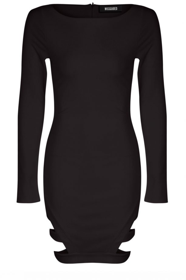 Nicole Scherzinger X Missguided Black Cut-Out Dress, £40