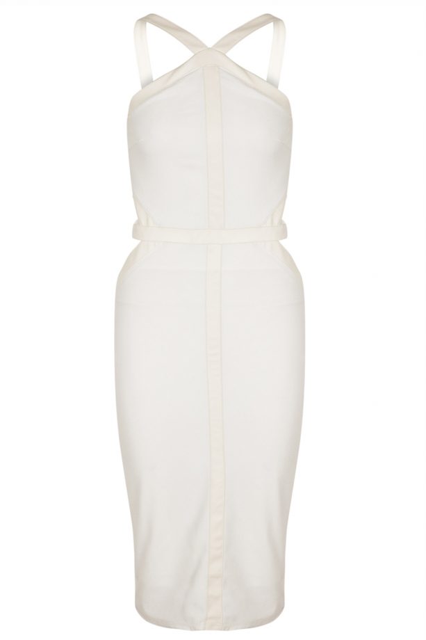 Nicole Scherzinger X Missguided White Pencil Dress, £40