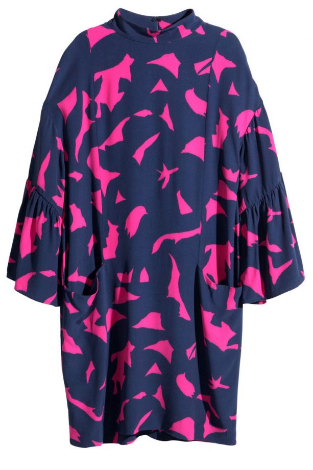 H&M Dress With Trumpet Sleeves, £34.99
