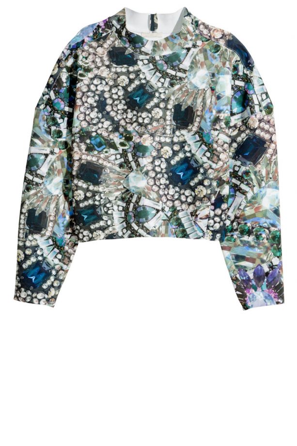 H&M Patterned Scuba Top, £29.99