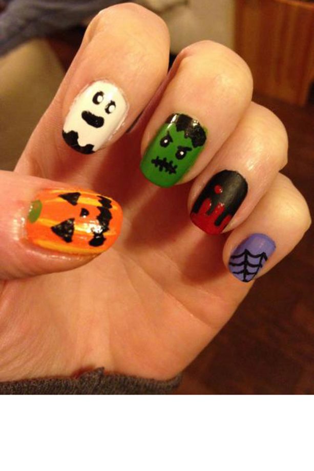 Halloween Nails: Little Monsters