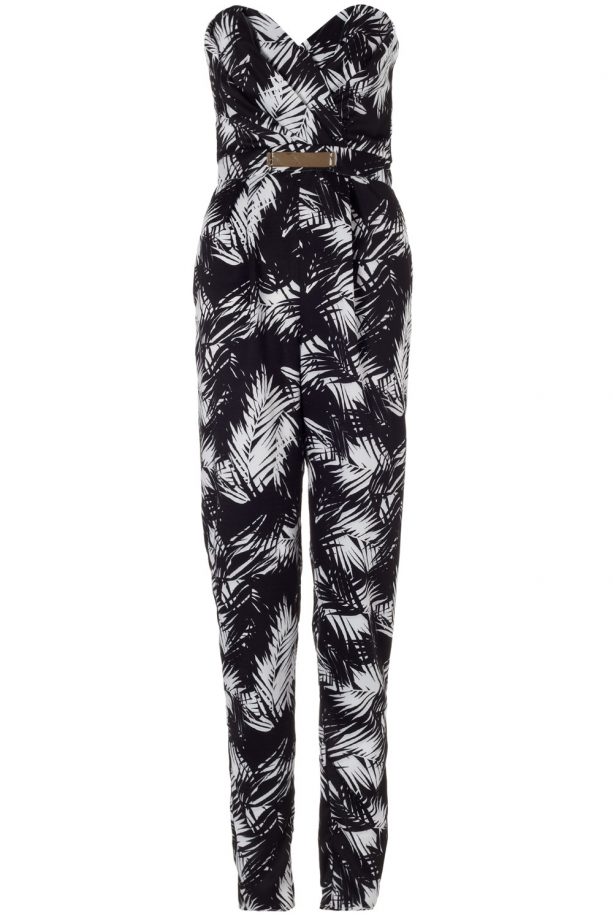 Kardashian Kollection At Lipsy Palm Print Jumpsuit, £70