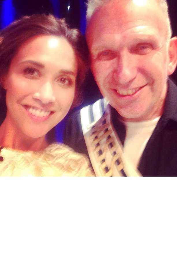 Myleene Klass With Jean Paul Gaultier At Paris Fashion Week, 2014
