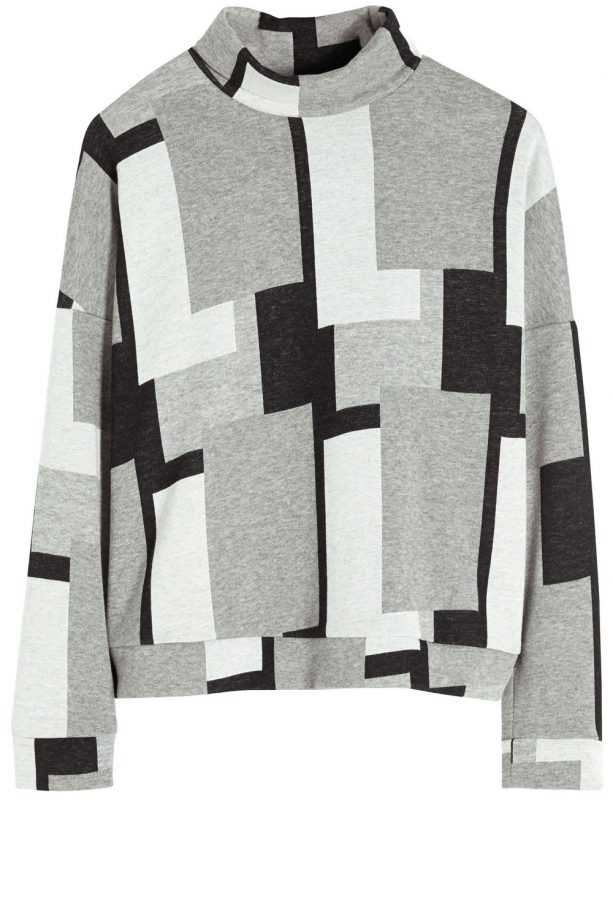 Next Grey Patterned Roll Neck Sweat, £24