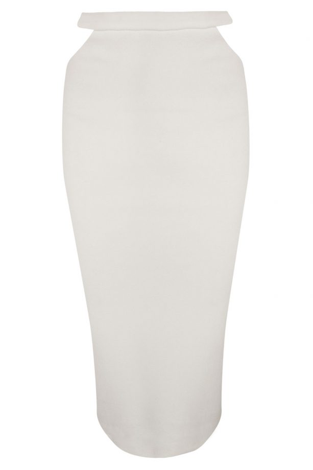 Nicole Scherzinger X Missguided Cut Out Midi Skirt, £25