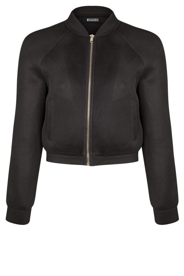 Nicole Scherzinger X Missguided Mesh Bomber Jacket, £35