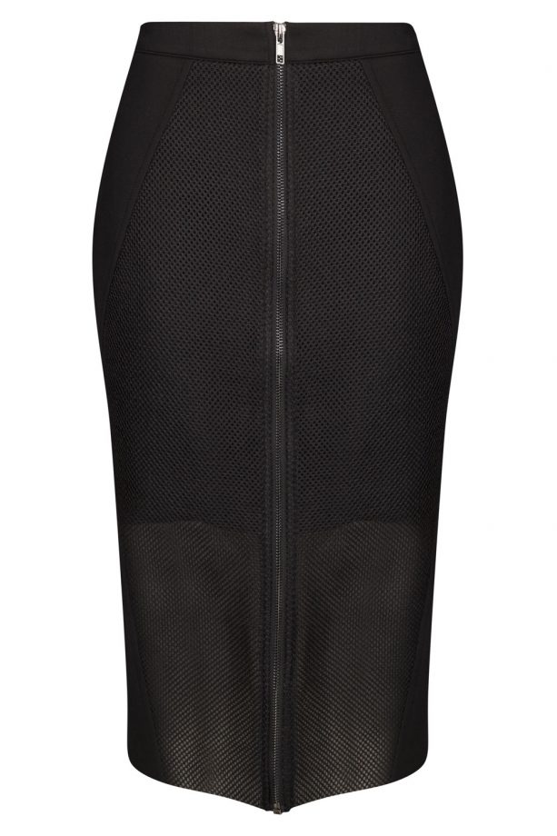 Nicole Scherzinger X Missguided Mesh Zip Skirt, £25