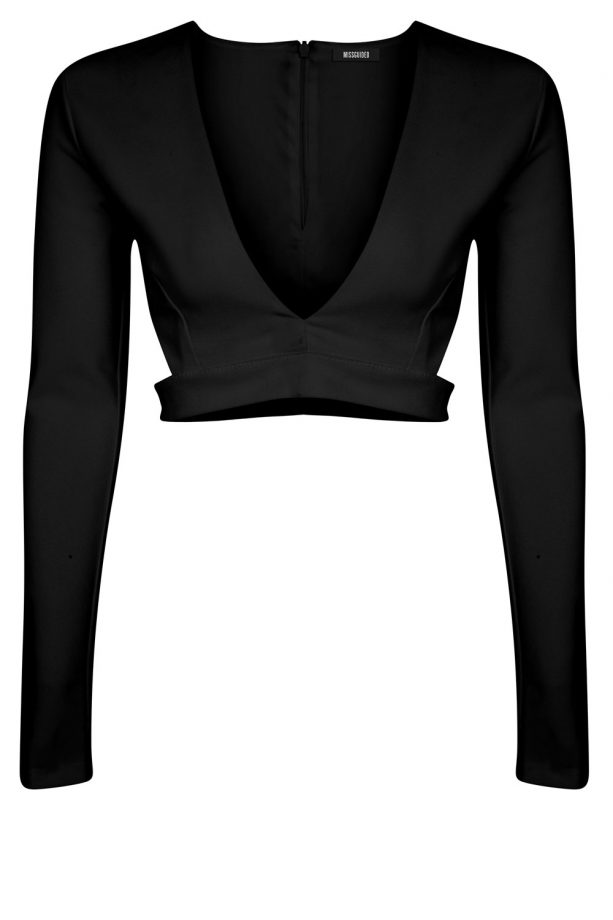 Nicole Scherzinger X Missguided Plunge Neck Top, £20