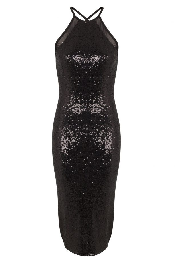 Nicole Scherzinger X Missguided Sequin Mesh Dress, £40