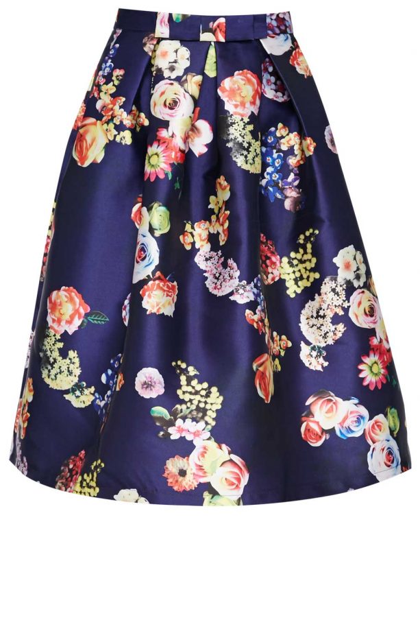 PrettyLittleThing Floral Print Floral A-Line Skirt, £28