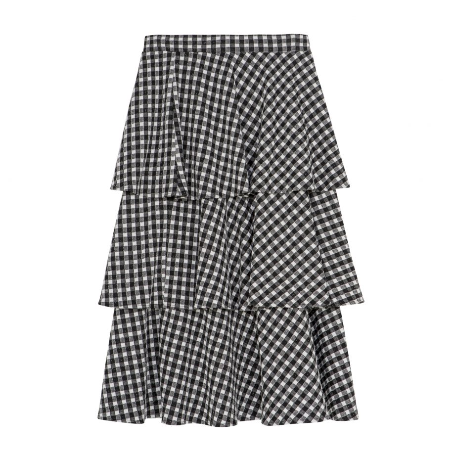 tartan pull on skirt