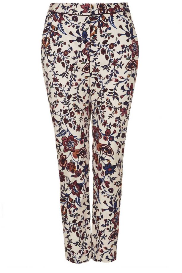 Topshop Floral Cigarette Trousers, £38