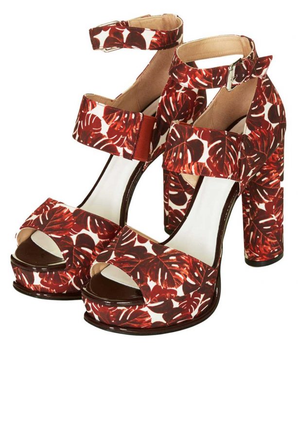 Topshop LOHA Printed Platforms, £68