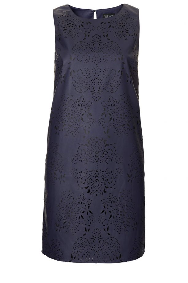 Topshop Laser Cut PU Slip Dress, Was £55, Now £25