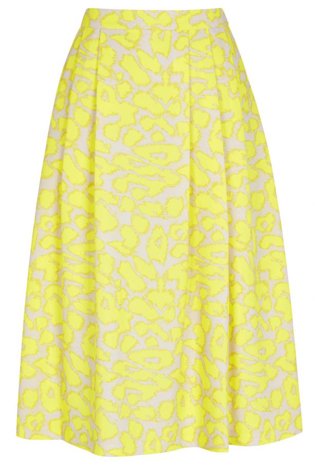 Warehouse Pastel Animal Midi Skirt, Was £45, Now £30