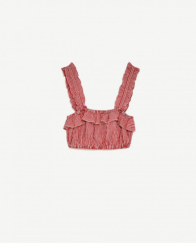 Zara Gingham Bralette, £15.99