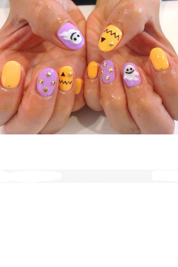Halloween Nails: Pretty Pumpkins