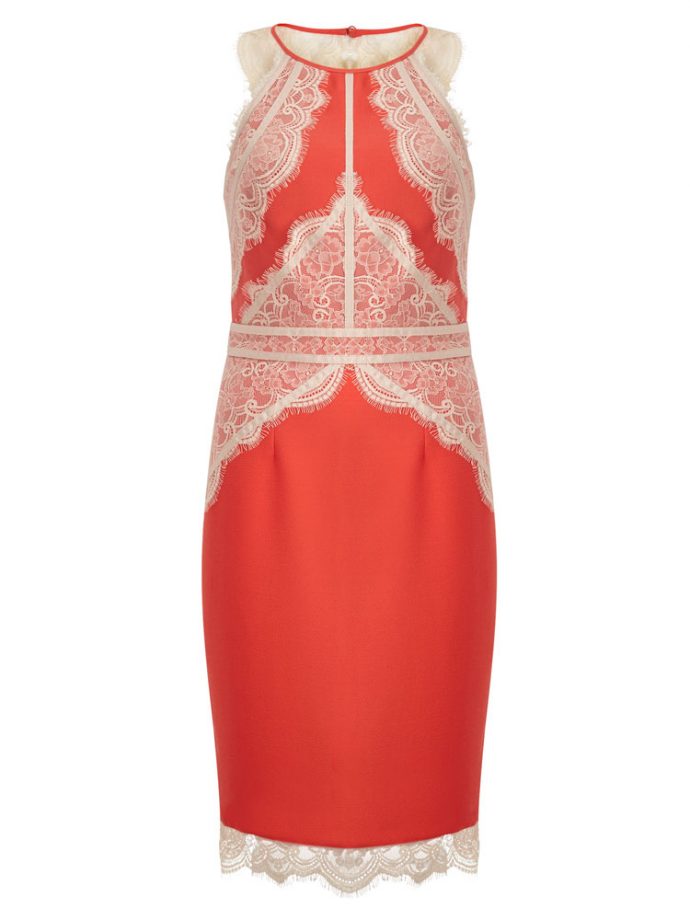 Lipsy Love Michelle Keegan High Neck Lace Cami Dress, £65