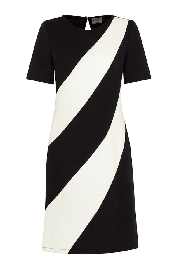 Block Striped Shift Dress