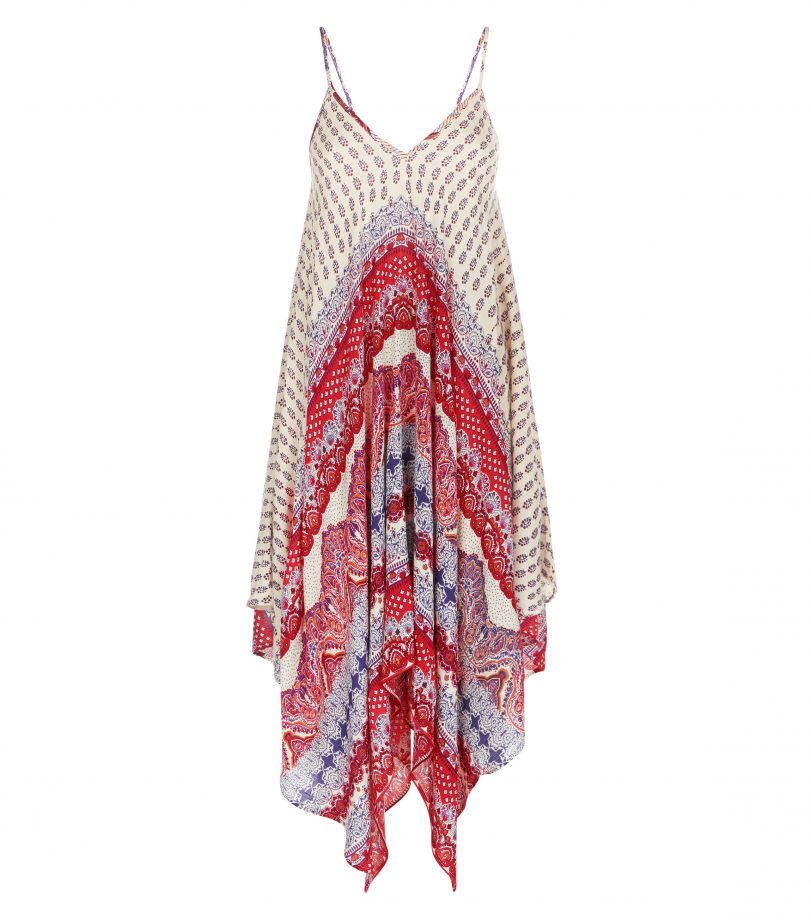 New Look Tile Print Hanky Hem Midi Dress, £19.99