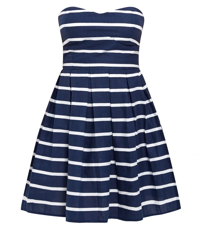 New Look Stripe Bandeau Skater Dress, £19.99