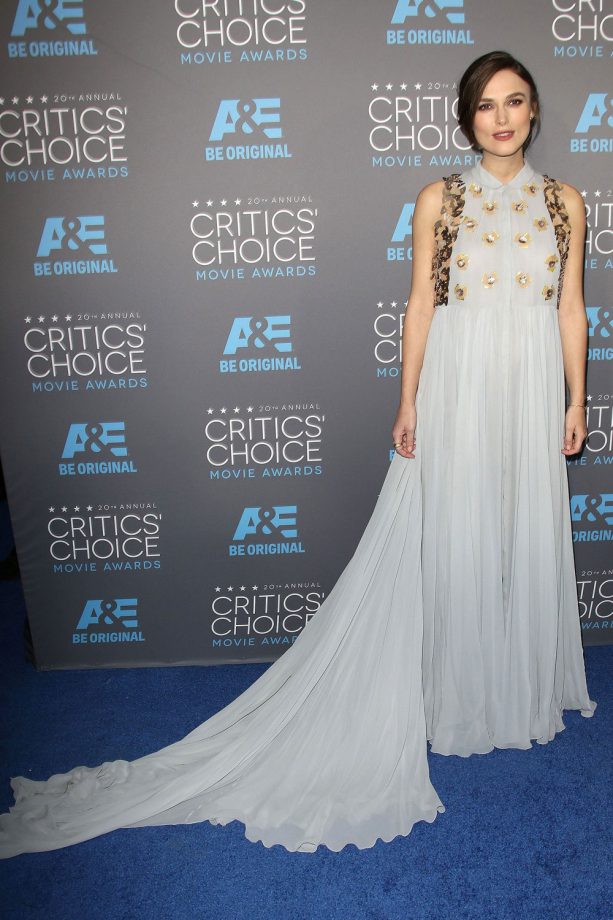 Keira Knightley Rocks A Long Train Dress, 2015