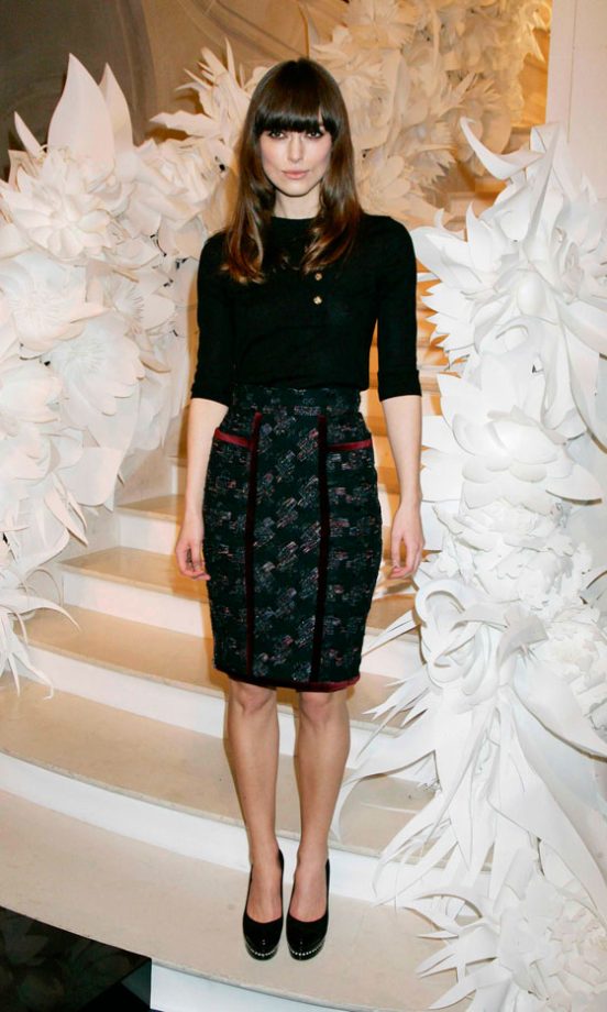Keira Knightley Was A Front Row Guest At Chanel's SS09 Show At Paris Fashion Week, January 2009