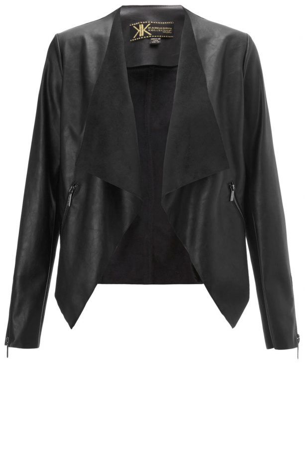 Kardashian Kollection At Lipsy Faux Suede Waterfall Jacket, £75