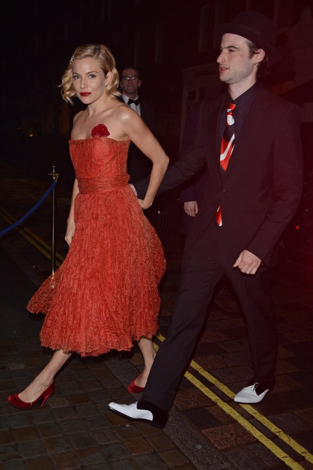 Stylish Couple Sienna Miller And Tom Sturridge In Their Take On The Retro Theme
