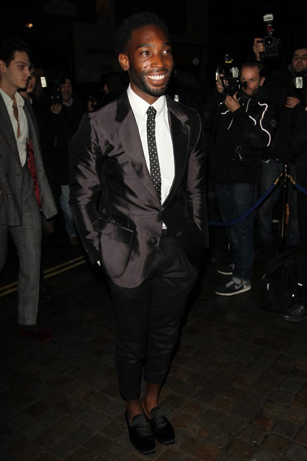Tinie Tempah Looked Sauve As Ever In A Sharp Suit And Satin Smoking Slippers