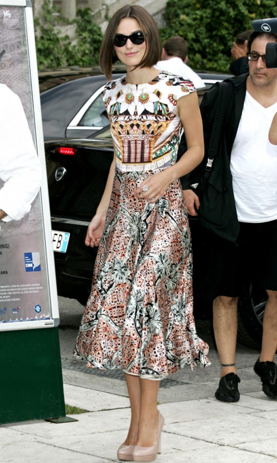 Keira Knightley Hit The Venice Film Festival 2011 In Mary Katrantzou