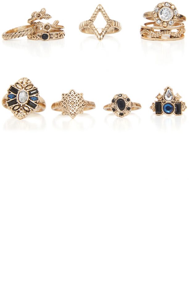 Primark 10 Pack Mixed Rings, £3