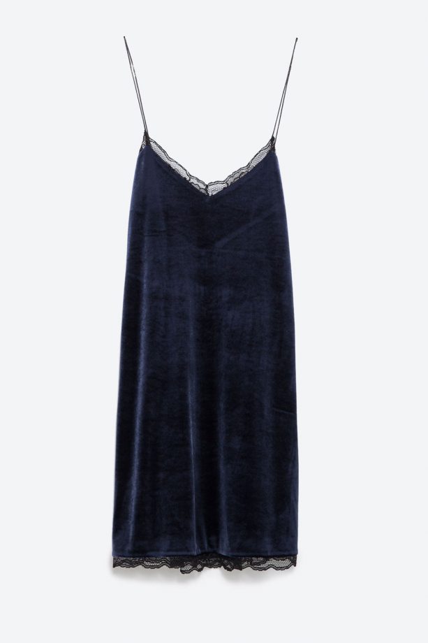 Zara Velvet Dress, £22.99