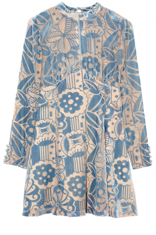 ASOS Premium Velvet Burn-Out Jacquard Dress, £60