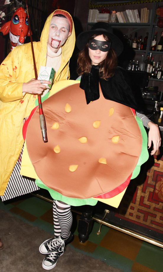 Alexa Chung Puts Her Buns On Display At The Byrne Notice And Emerson Sick Halloween Party In New York, 2013